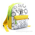 DIY coloring designer school bags